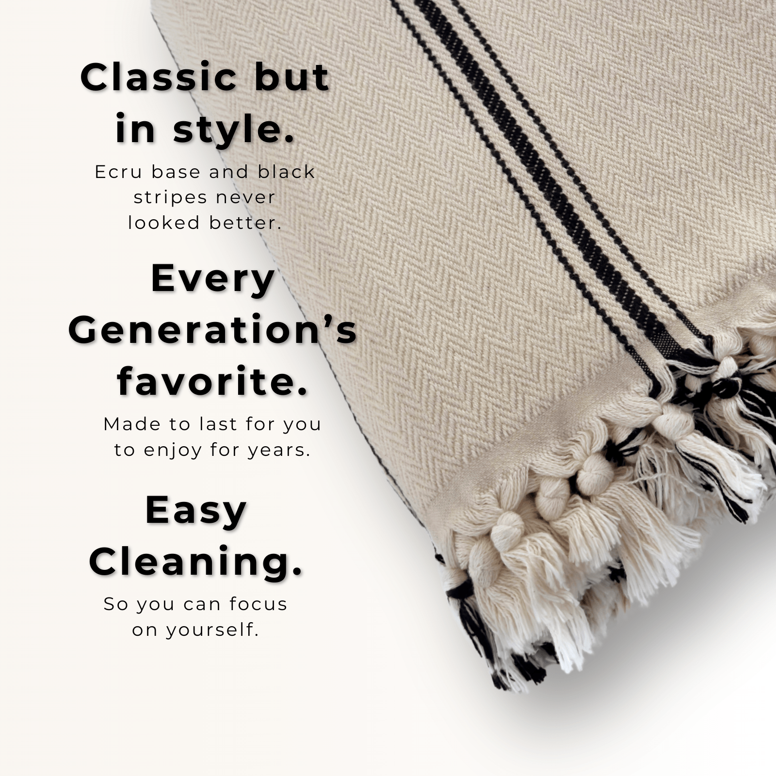 Sophie | Farmhouse Home Decor Turkish Cotton Throw Bed Blanket