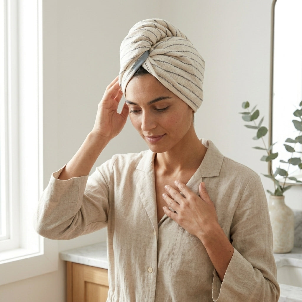 Deniz 100% Cotton Hair Towel
