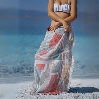 Urla 100% Cotton Turkish Beach Towel and Blanket