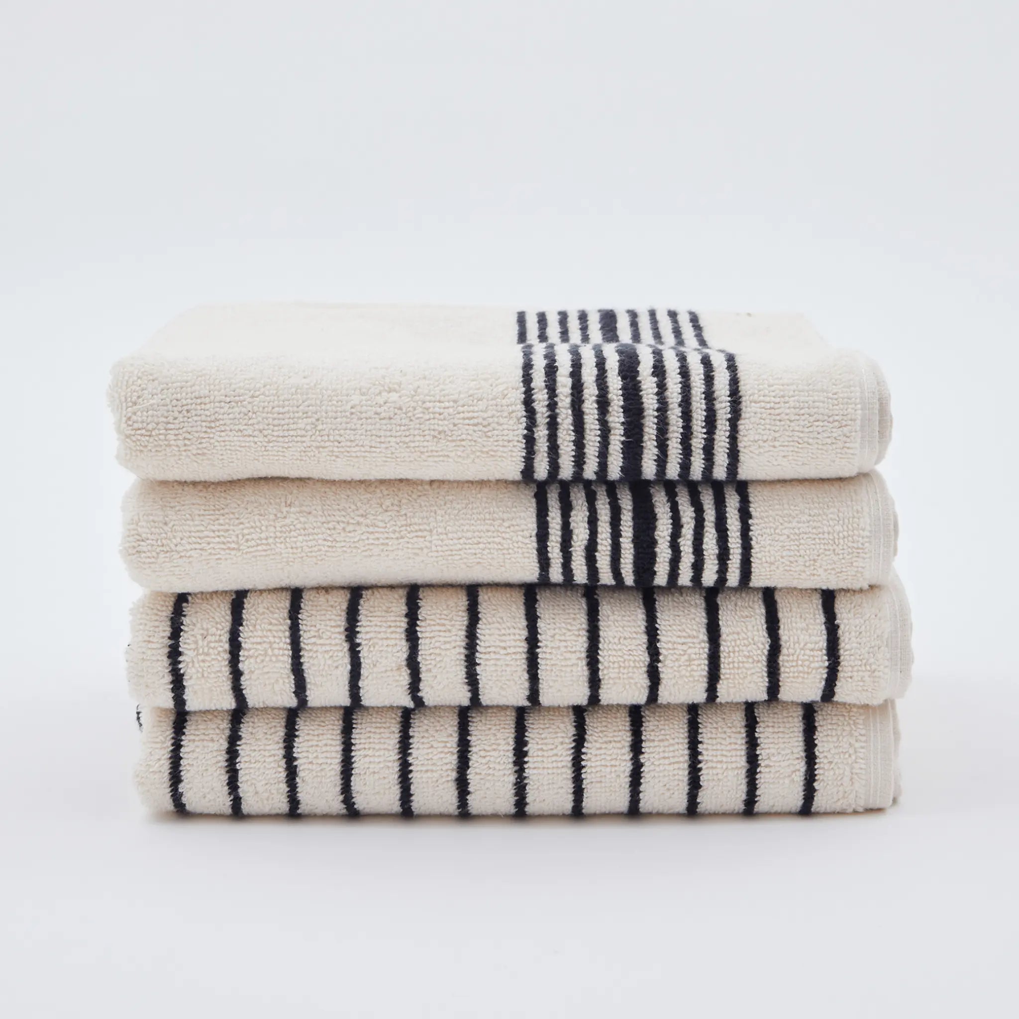 Melika Turkish 100% Cotton Striped Terry Towel