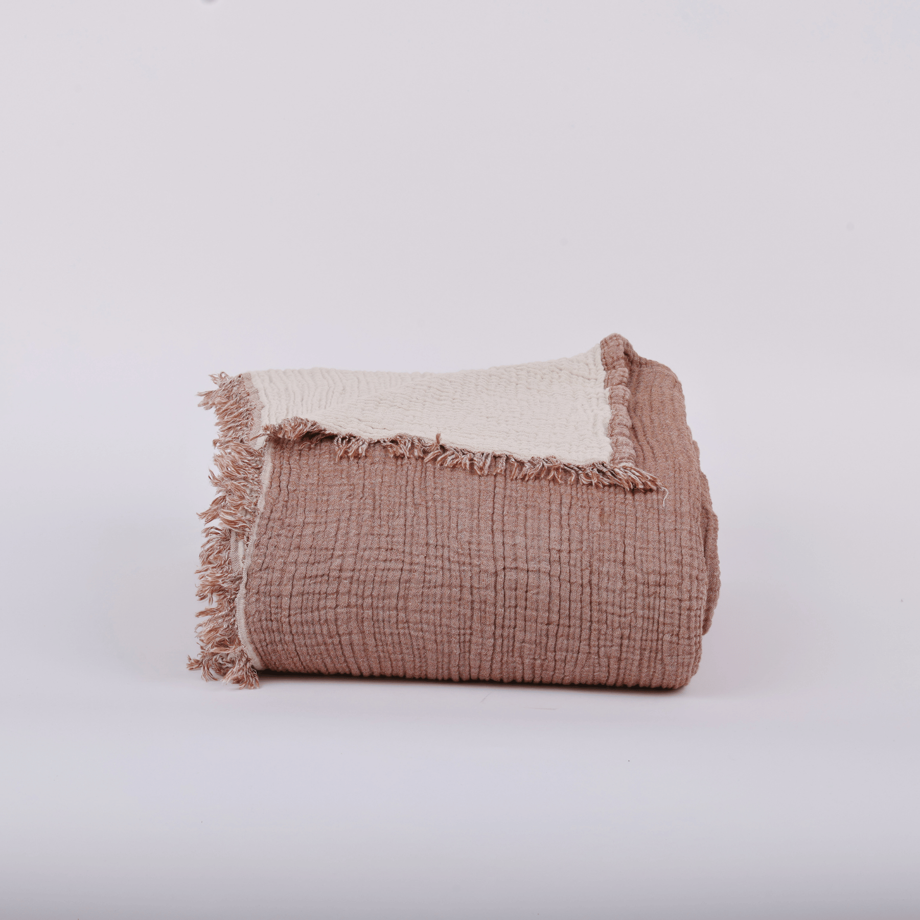 Joy | Four Layered Crinkle Muslin Bed Cover