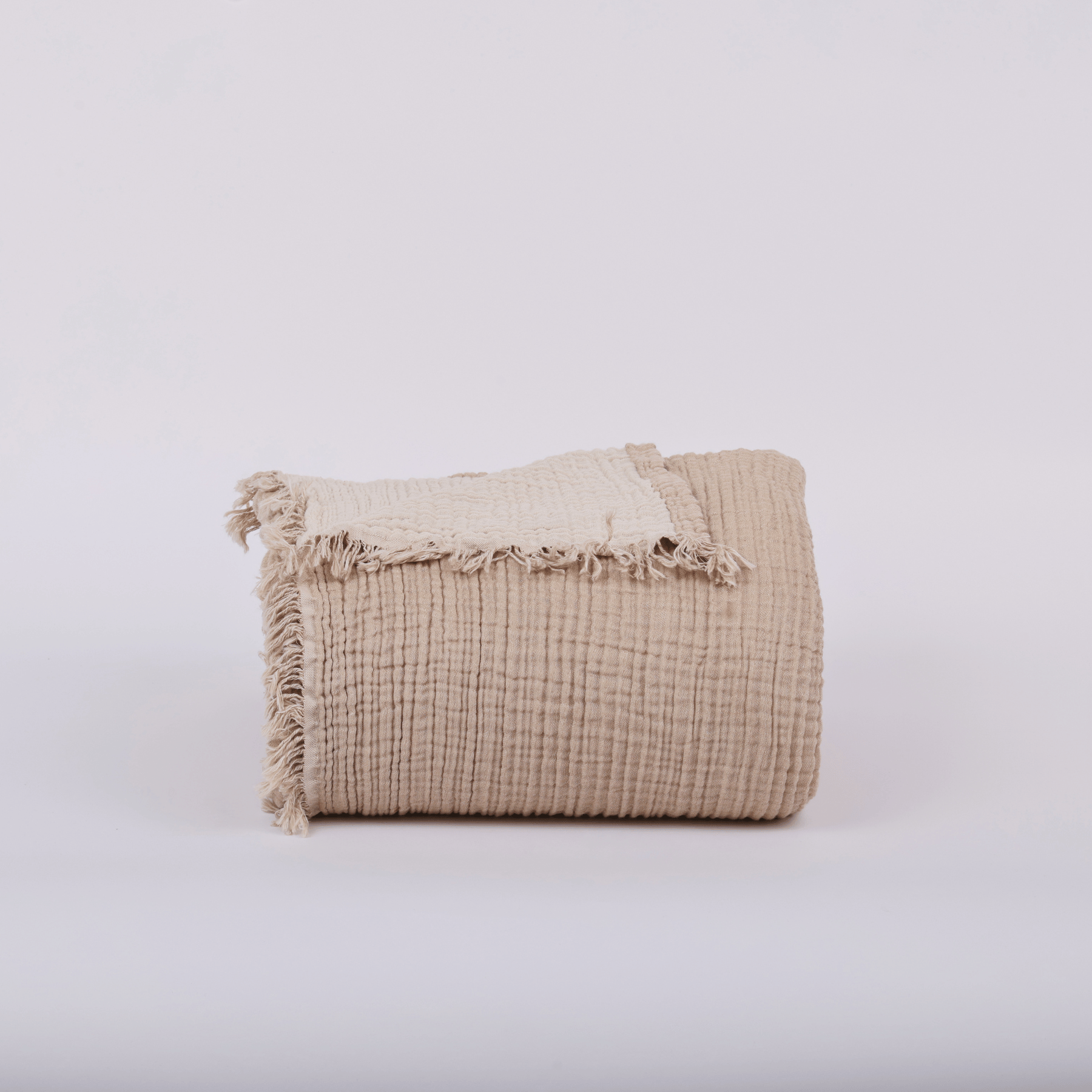 Joy | Four Layered Crinkle Muslin Bed Cover