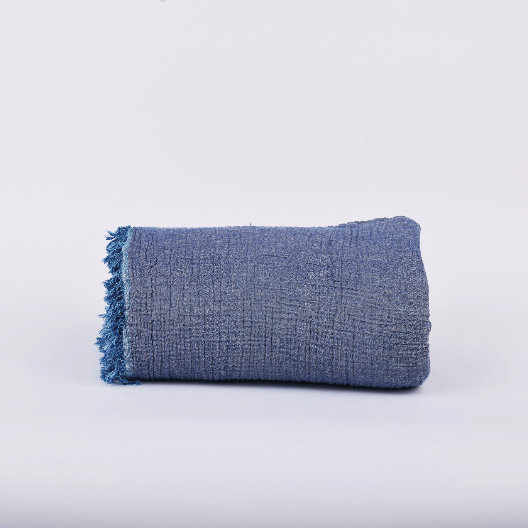 Joy | Four Layered Crinkle Muslin Bed Cover