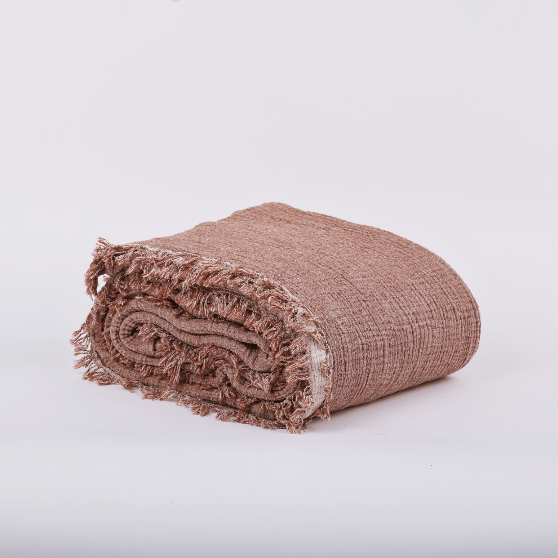 Joy | Four Layered Crinkle Muslin Bed Cover