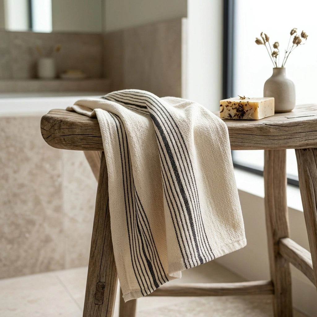 Silvia Cotton Bamboo Lightweight Woven Turkish Towel
