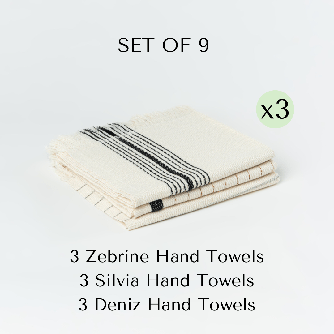 Zebrine-Silvia-Deniz Hand Towels Set