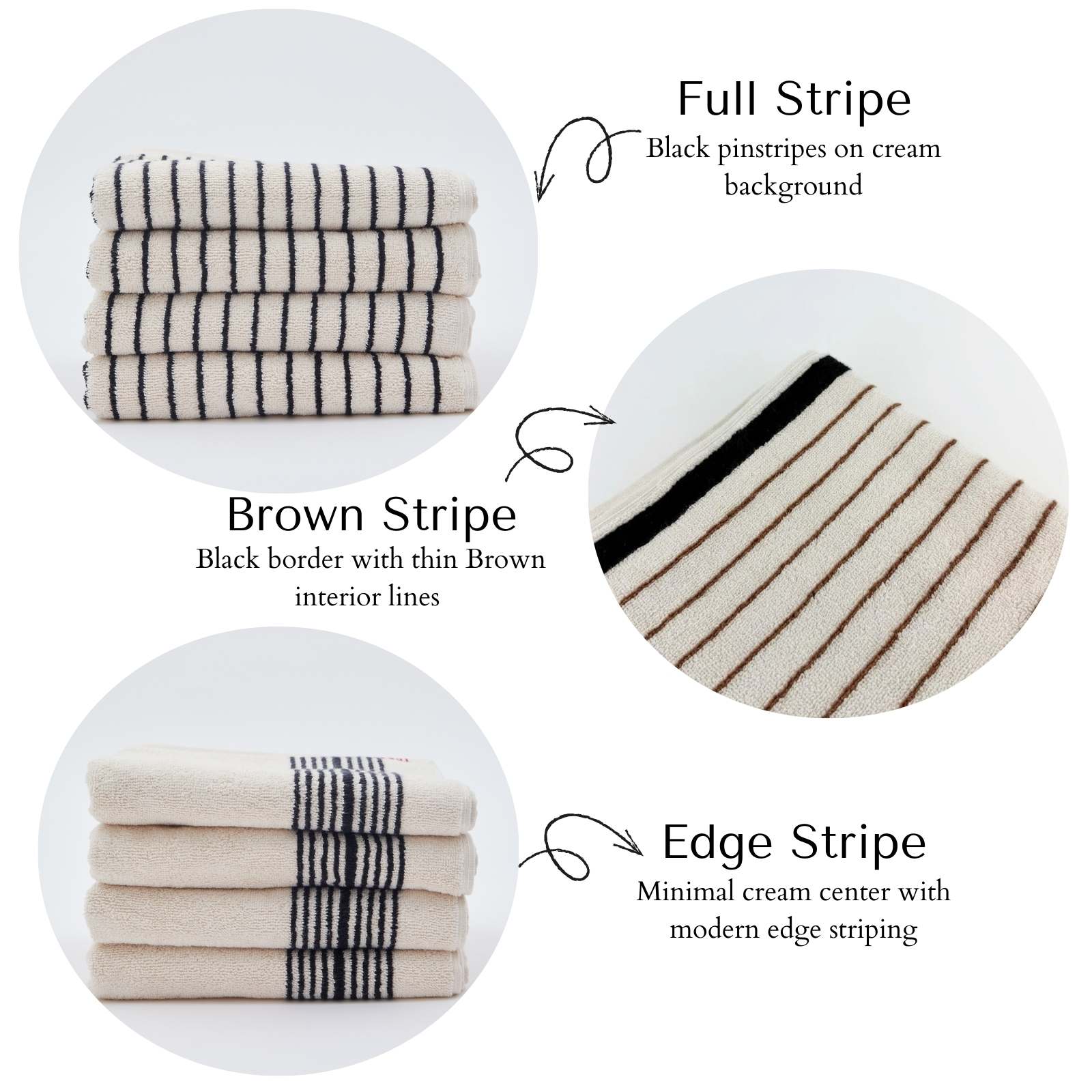 Melika Turkish Cotton Striped Terry Towel