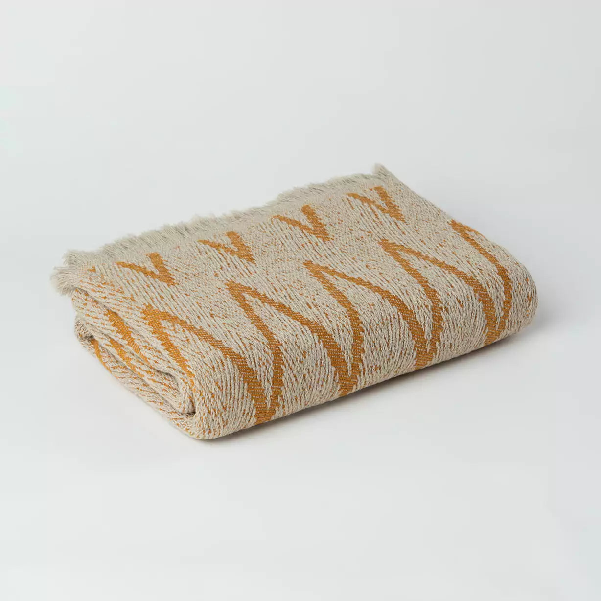 Fahri Zig Zag Pattern Turkish Throw Blanket