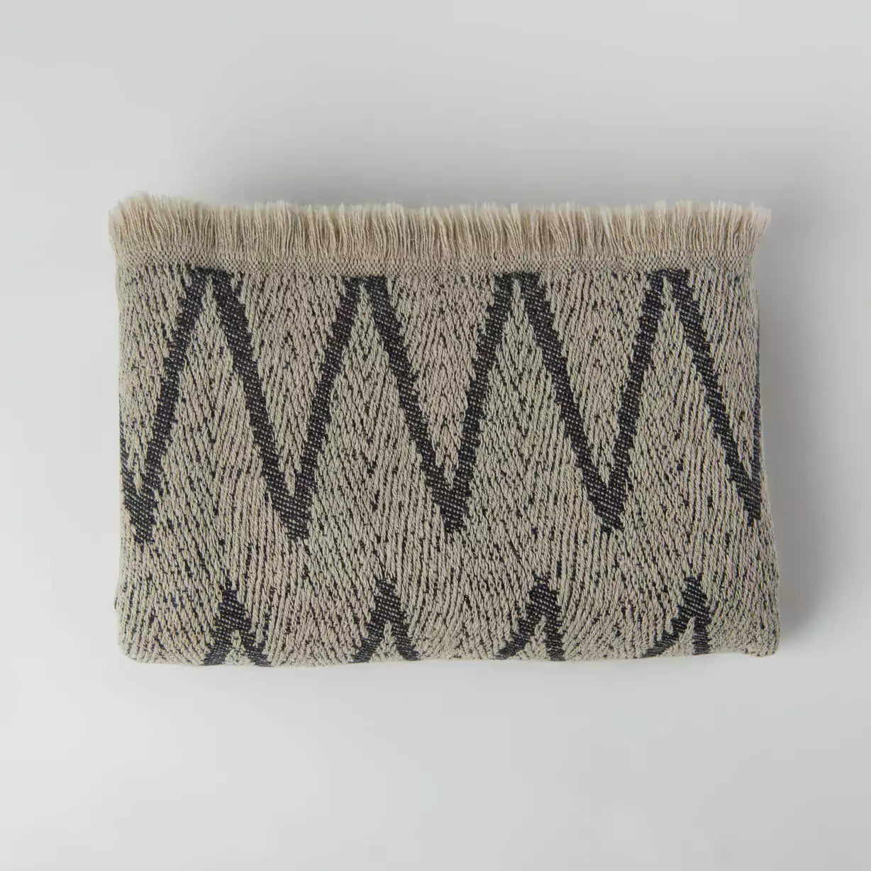 Fahri Zig Zag Pattern Turkish Throw Blanket