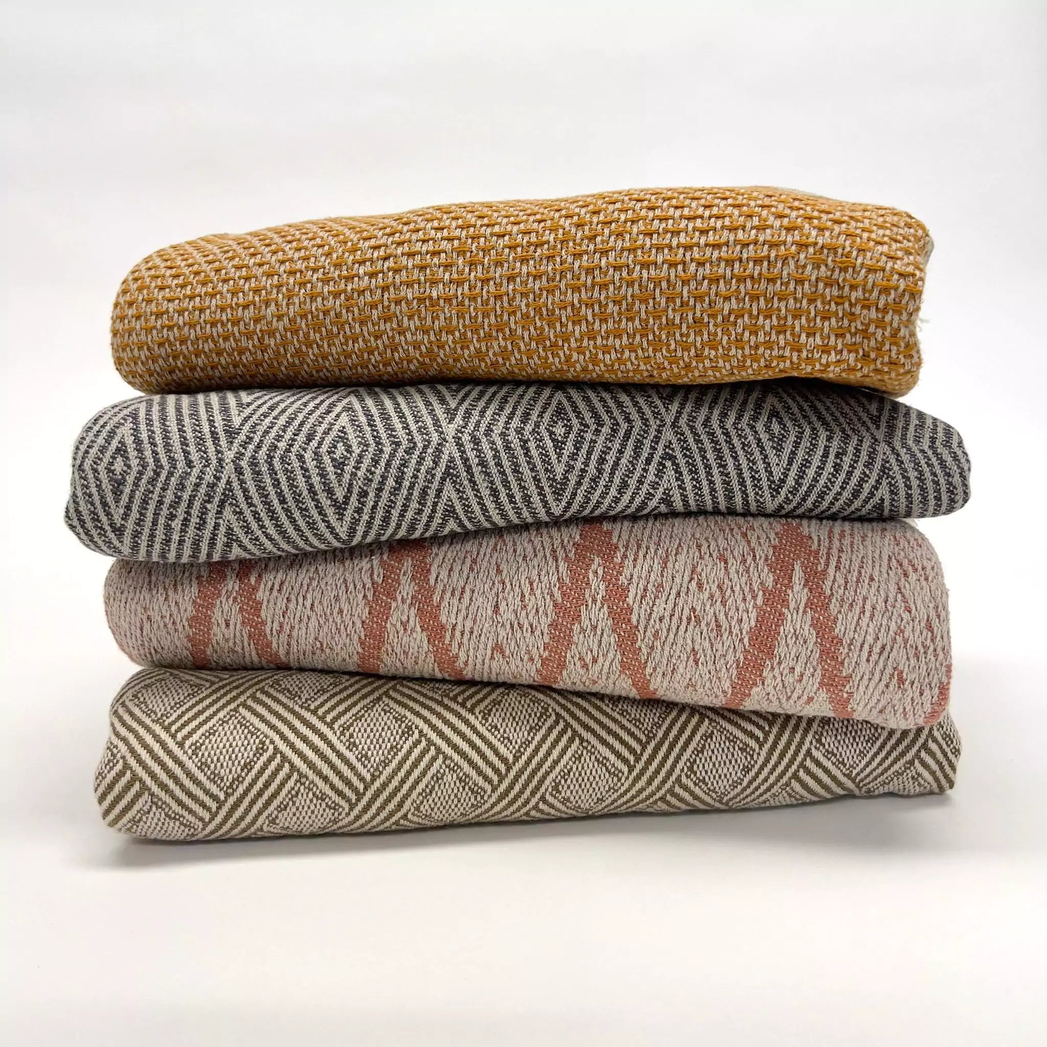 Fahri Zig Zag Pattern Turkish Throw Blanket