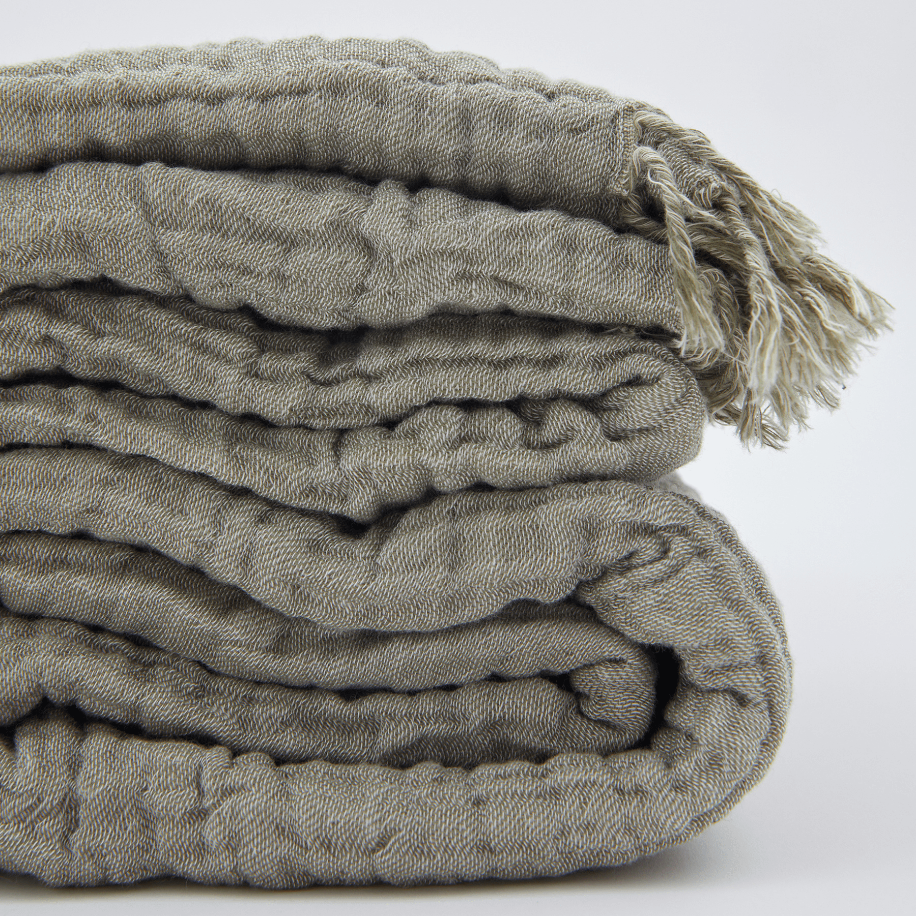 Joy | Four Layered Crinkle Muslin Bed Cover