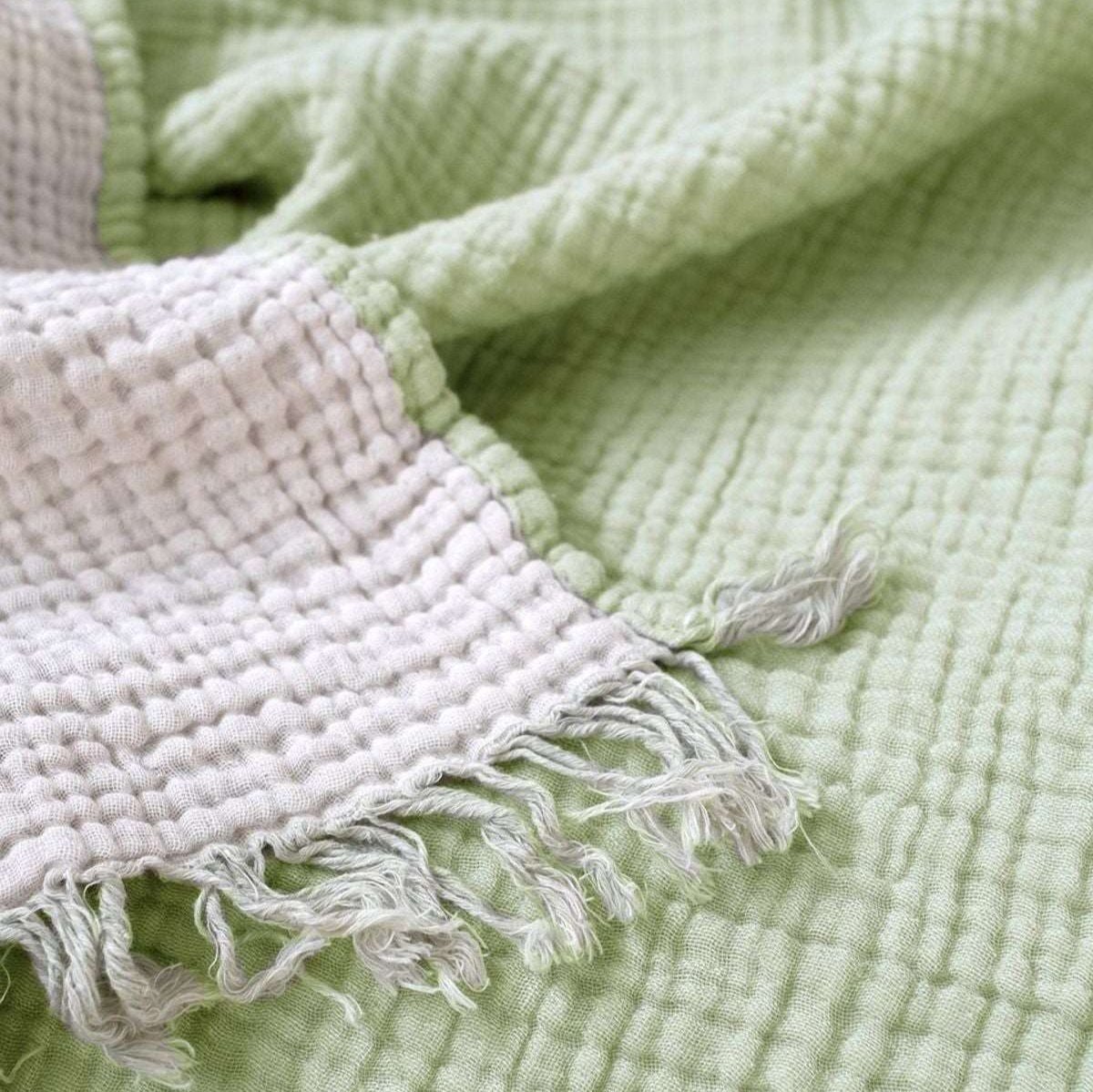 Joy | Four Layered Crinkle Muslin Bed Cover