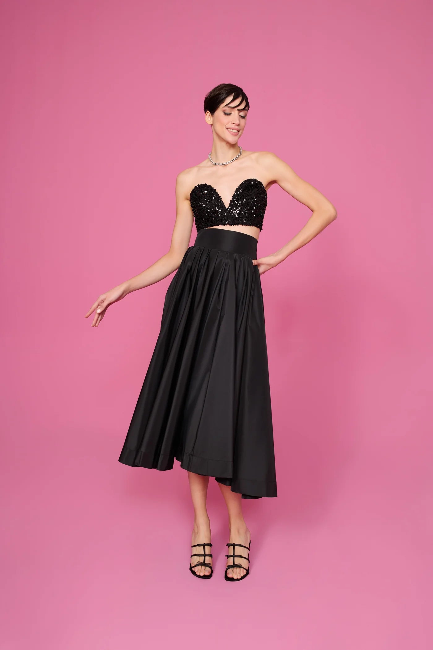 Cecillia Taffeta Full Circle Skirt