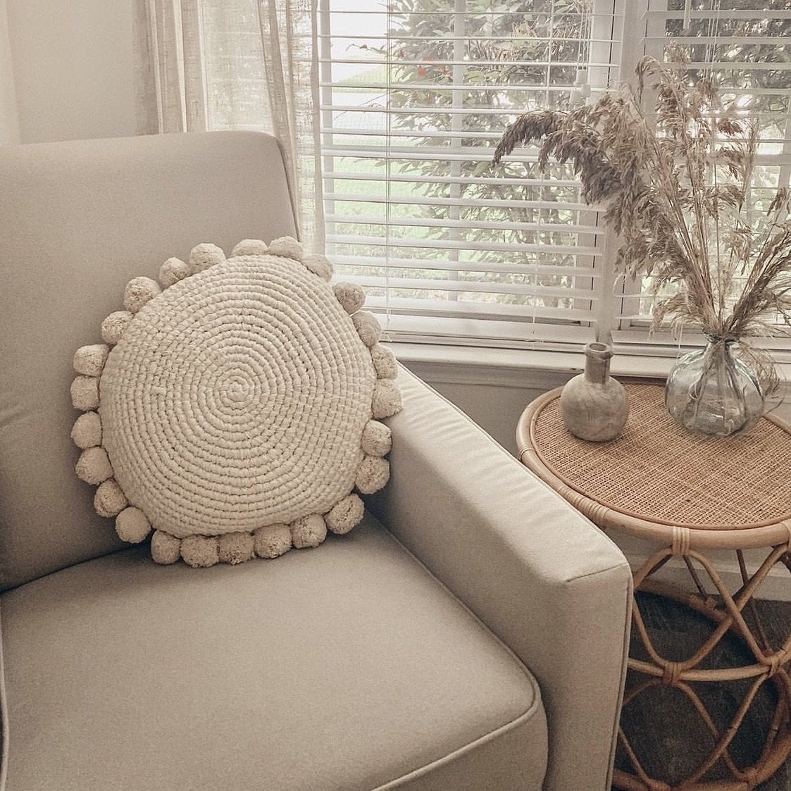 Stacey Round Throw Pillow