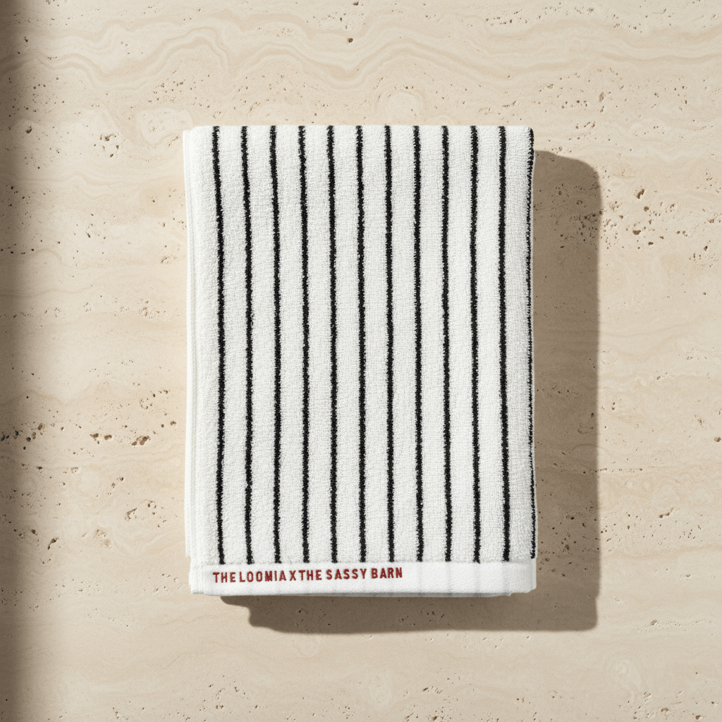 Sassy Barn X The Loomia 100% Cotton Bath Towel