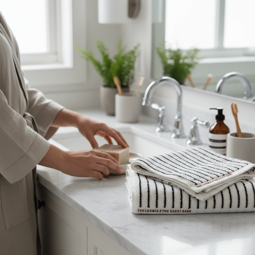 Sassy Barn X The Loomia 100% Cotton Bath Towel