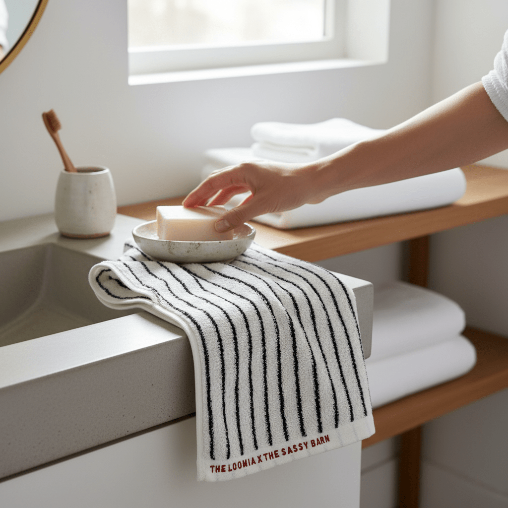 Sassy Barn X The Loomia 100% Cotton Bath Towel