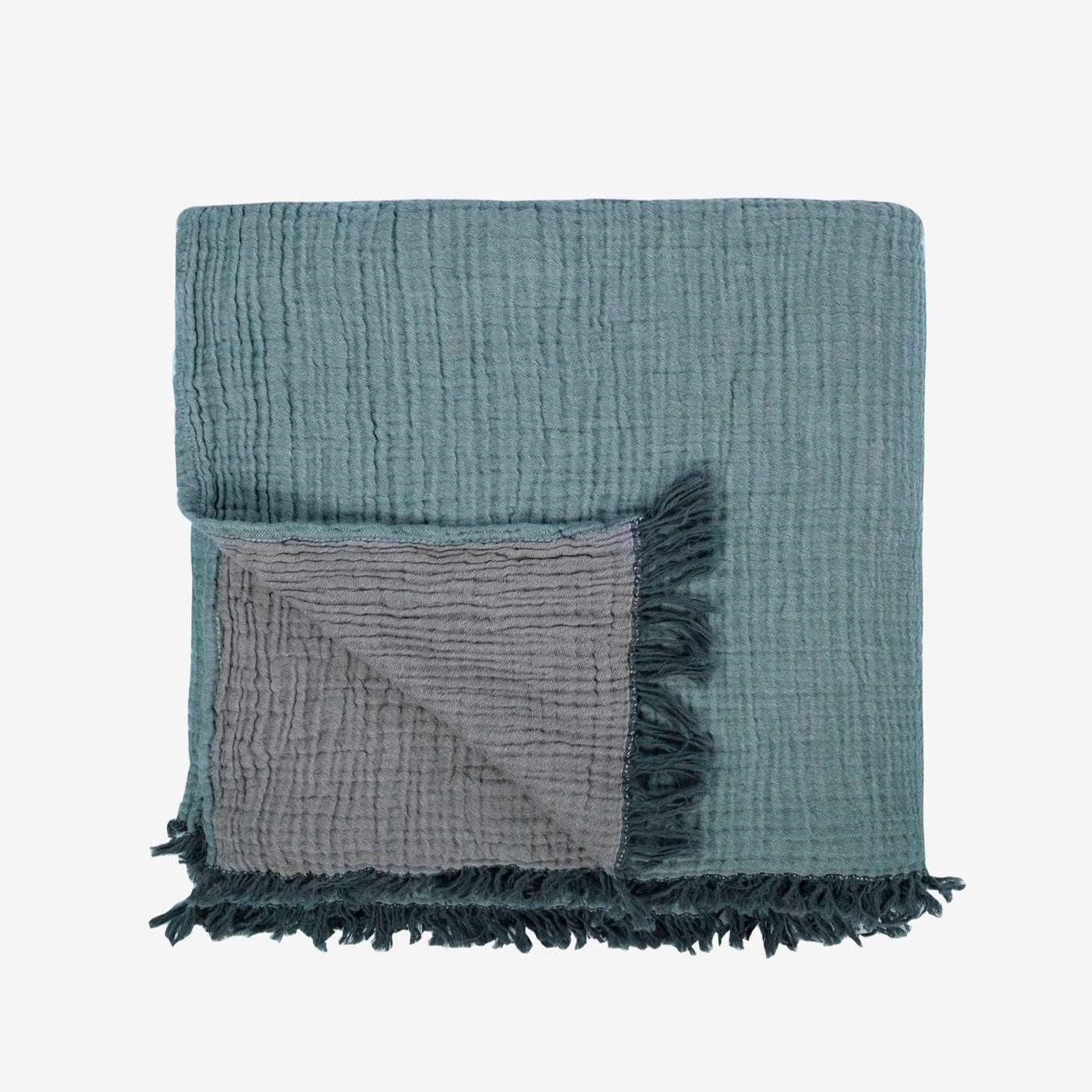 Joy | Four Layered Crinkle Muslin Bed Cover