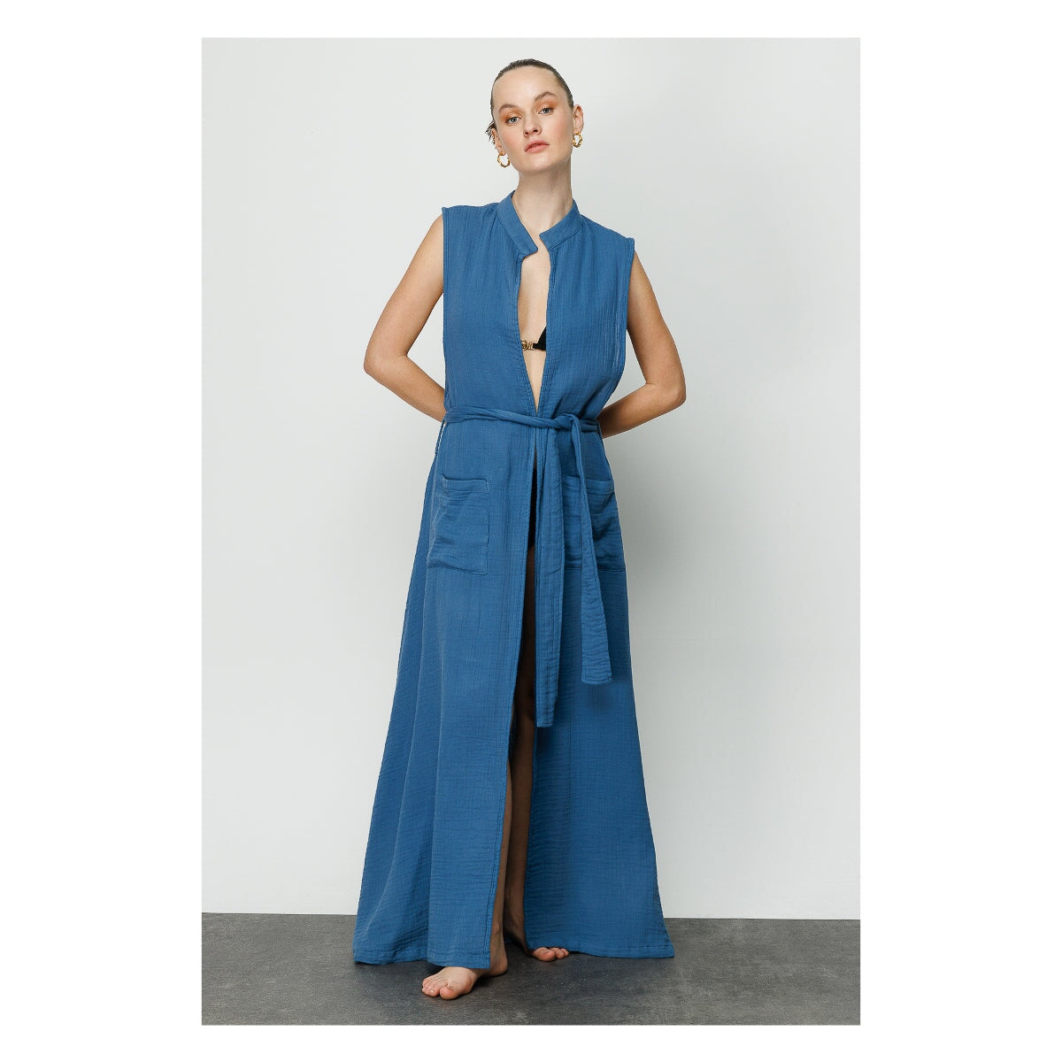 Manuela Sleeveless Kimono and Beach Cover Up