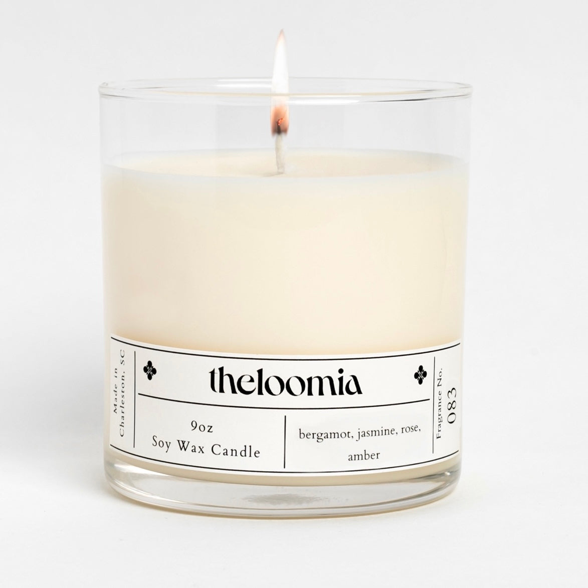 No.83 Bergamot, Jasmine, Rose, Amber Soy Candle