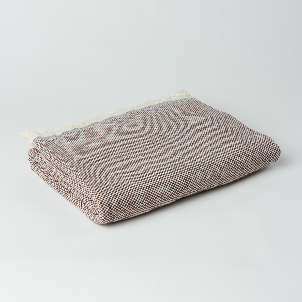 Reza Mini Checkerboard Turkish Throw Blanket