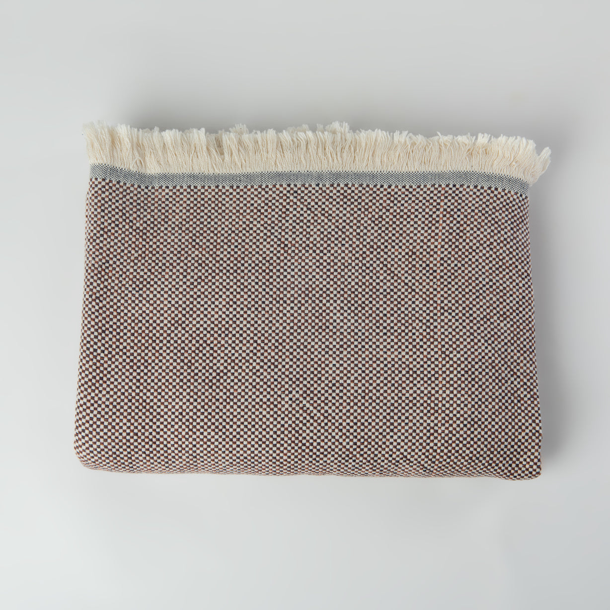 Reza Mini Checkerboard Turkish Throw Blanket