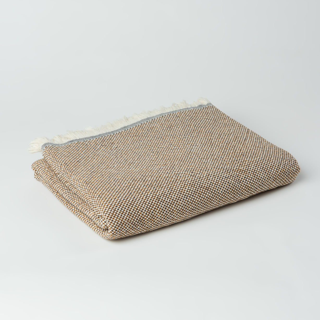 Reza Mini Checkerboard Turkish Throw Blanket
