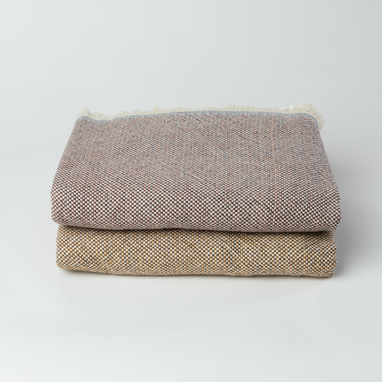 Reza Mini Checkerboard Turkish Throw Blanket