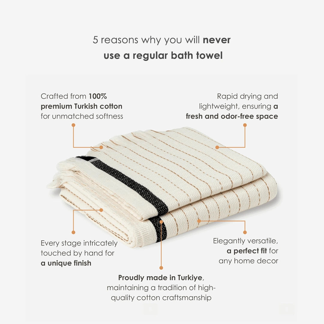 Silvia 100% Cotton Turkish Towel