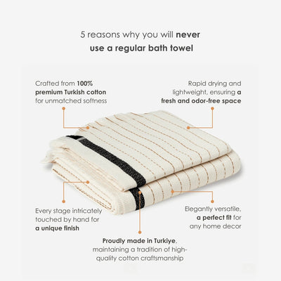 Silvia 100% Cotton Lightweight Woven Turkish Towel