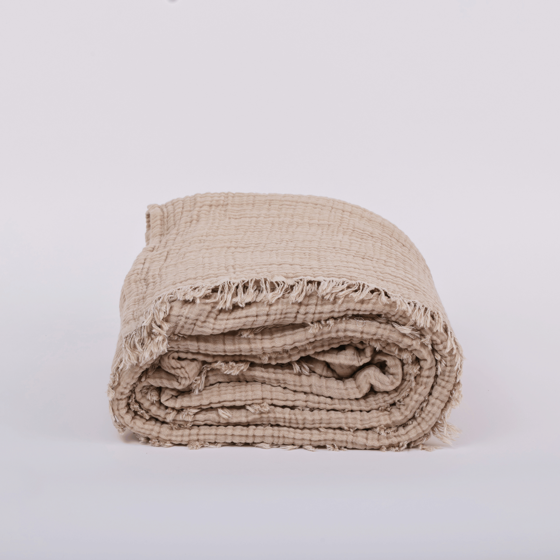 Joy |  Four Layered Crinkle Muslin Bed Cover