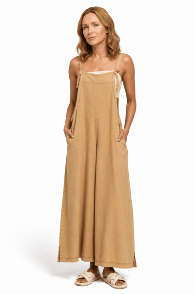 Wide-Leg Cotton Jumpsuit