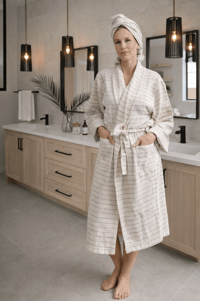 Deniz Unisex Cotton Bathrobe