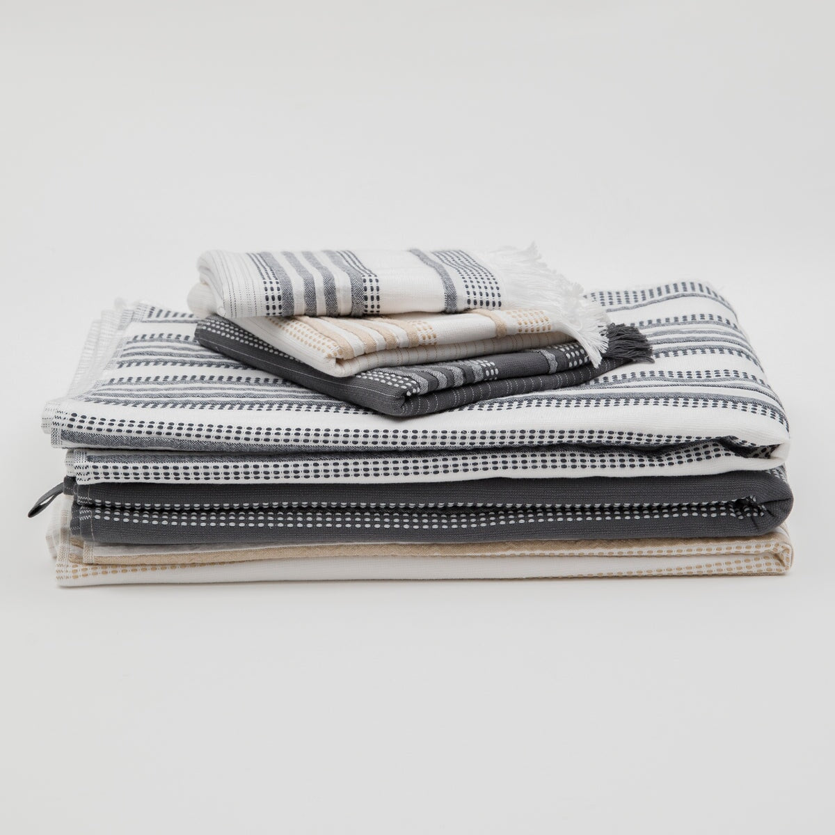 Nadine Terry-Sided 100% Cotton Turkish Towel