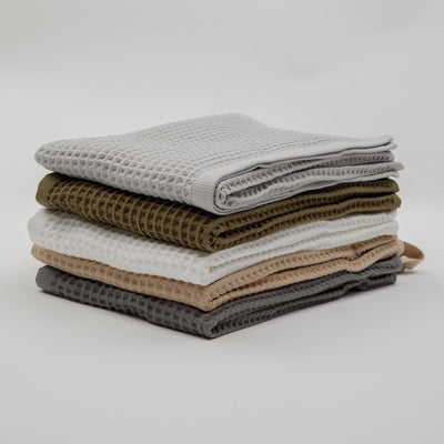 Olivia Waffle Bath Towels