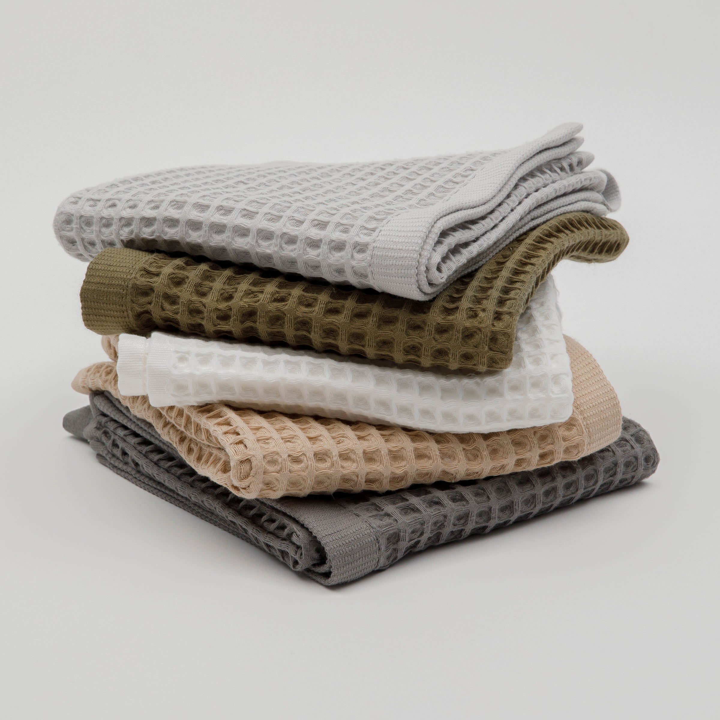 OLIVIA WAFFLE WEAVE TOWELS