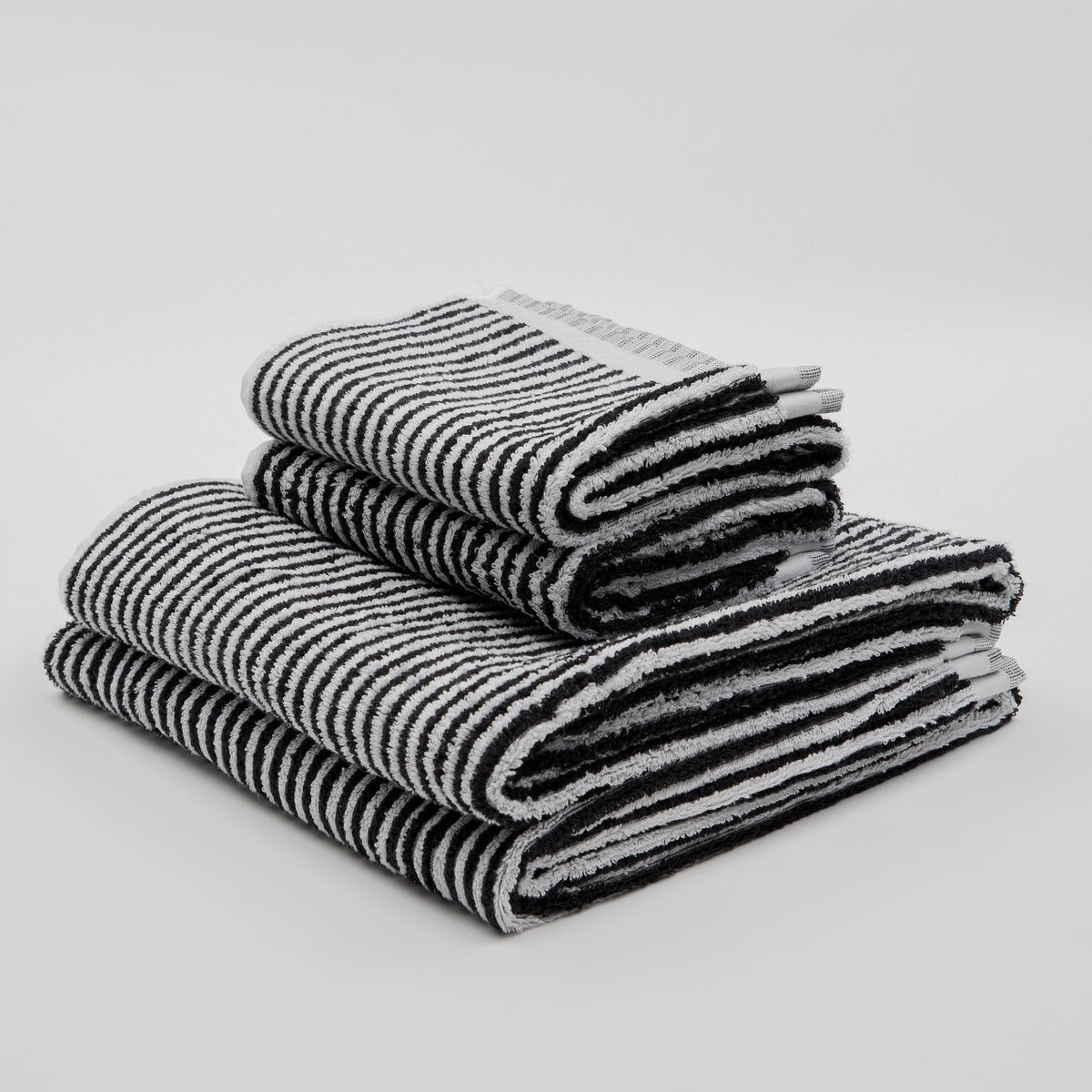 Doris Black and Cream Dots Turkish Bath Towel without Fringe - Black ...