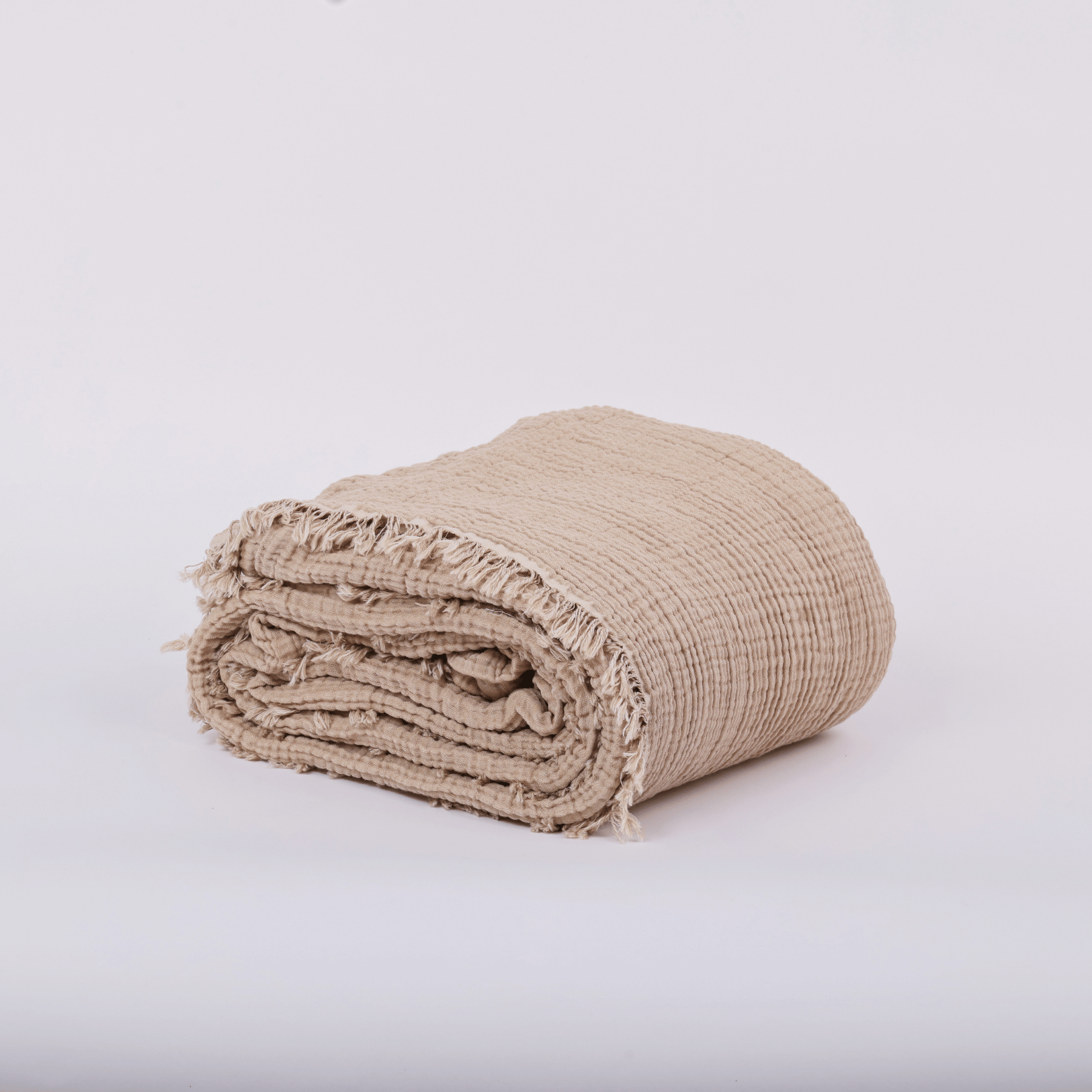 Joy |  Four Layered Crinkle Muslin Bed Cover