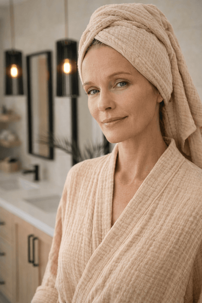 Joy 4- Layered Kimono Robe - 100% Turkish Cotton