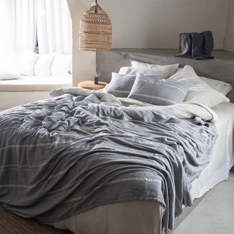 Eliza Turkish Wool and Cotton Blanket