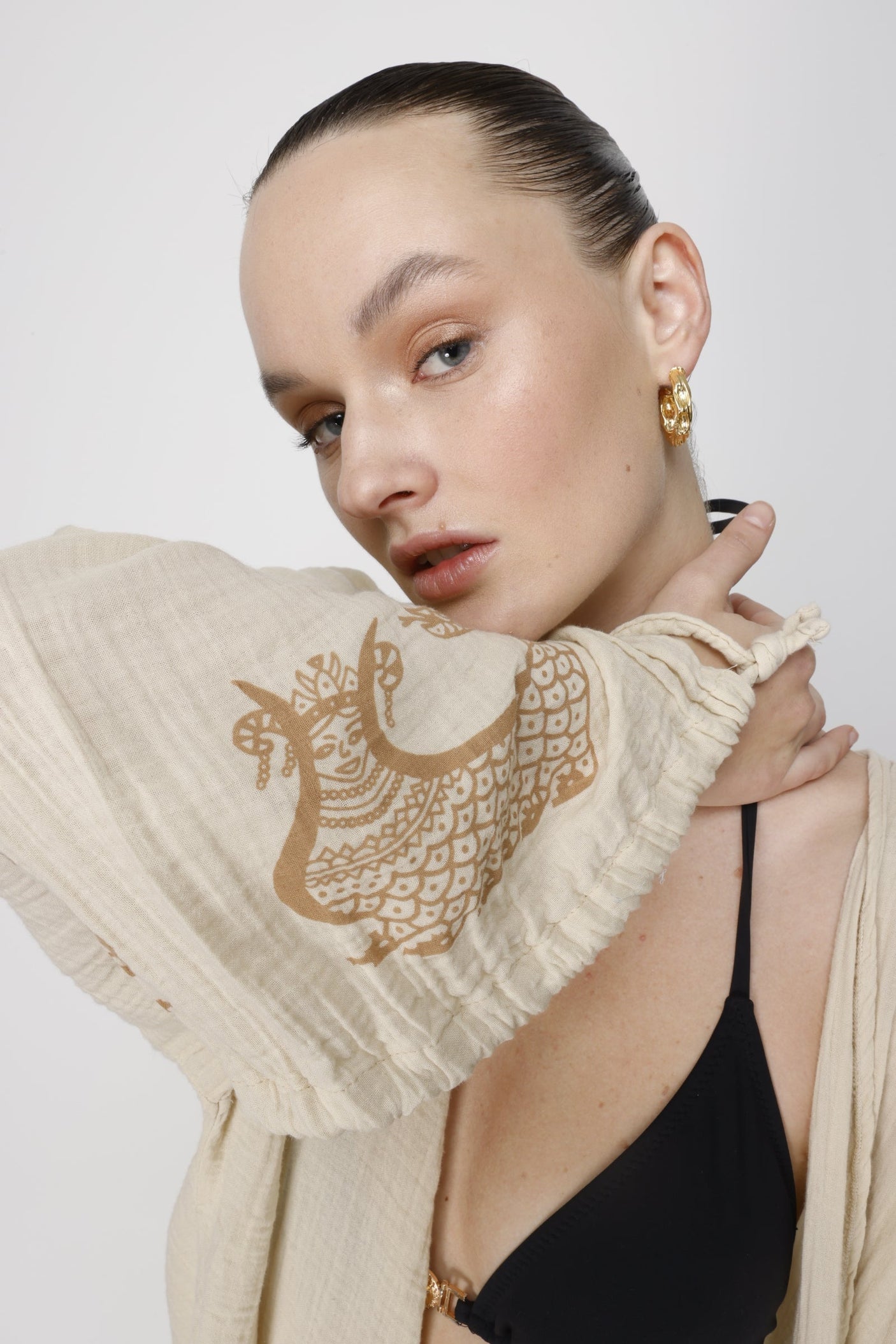 Arah Long Kimono Robe and Beach Cover-Up