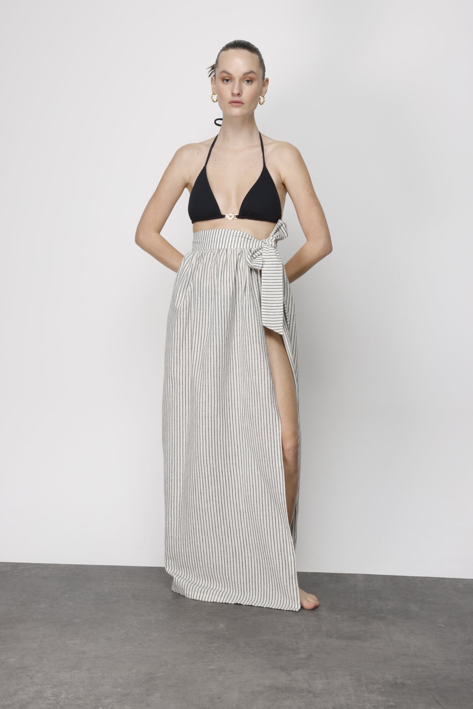 Draped Cover-Up Beach Skirt