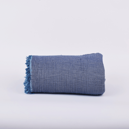 Joy |  Four Layered Crinkle Muslin Bed Cover