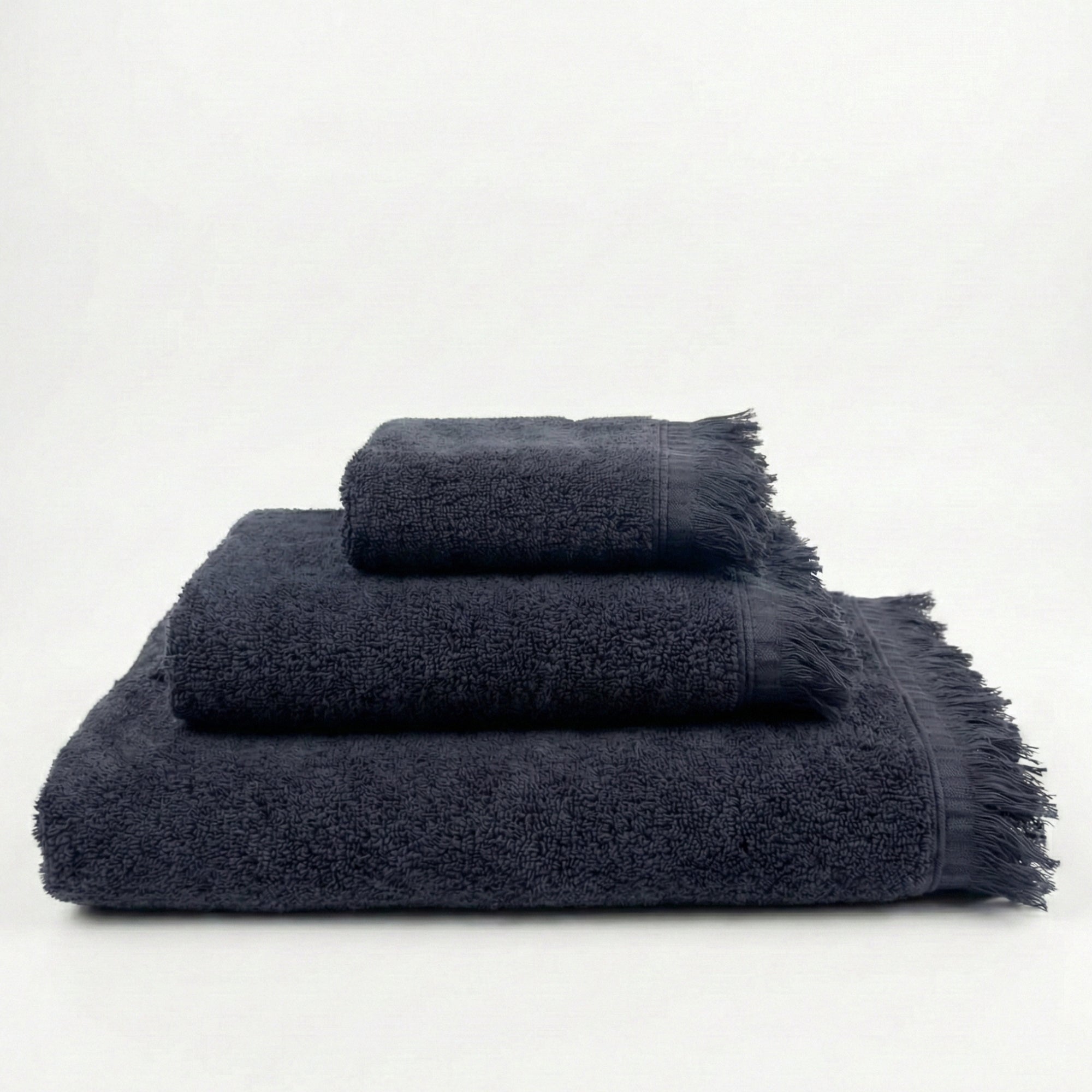 Natalie Luxury Bath Towels in Black