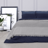 YUKI WAFFLE WEAVE KING BLANKET