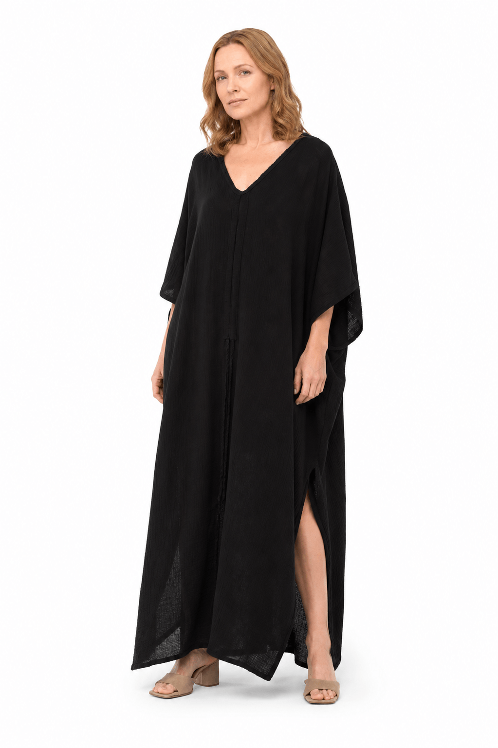 Cotton Linen Knitted Beach Cover Up