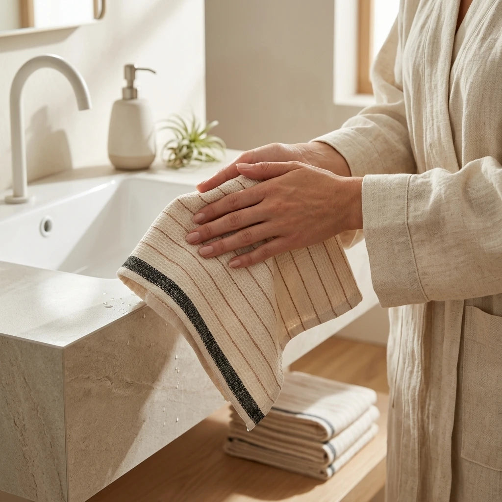 Silvia Cotton Bamboo Lightweight Woven Turkish Towel