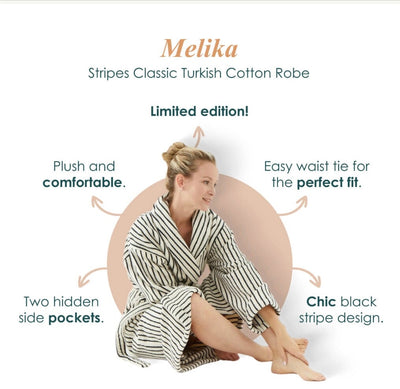 Melika Unisex Striped Robe