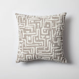 Bed Runner and 6 Pieces White and Beige Pillow Set