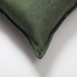 Bed Runner and 6 Pieces Green and Beige Pillow Set
